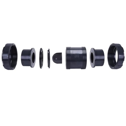 DERNORD 2" UPVC True Union Ball Check Valve with Full Port, EPDM Seals, Rated at 200 PSI, 2 Inch Socket - size: 2 Inch