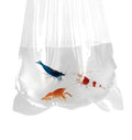Fishery Bags 4 Inches Leak Proof Rounded Bottom Clear Plastic Fish Bags for Shrimps and Betta Fish Transport. (4" x 10" / 100 Pack / 3 Mil) - size: 4" x 10" / 100 Pack / 3 Mil
