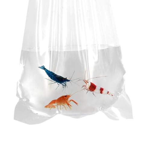 Fishery Bags 4 Inches Leak Proof Rounded Bottom Clear Plastic Fish Bags for Shrimps and Betta Fish Transport. (4" x 12" / 1000 Pack / 3 Mil) - size: 4" x 12" / 1000 Pack / 3 Mil