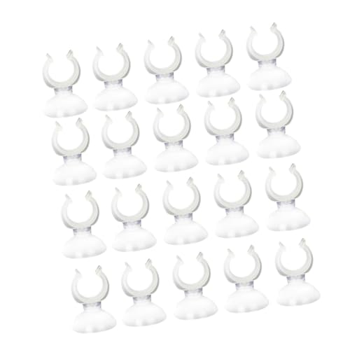 20pcs Adjustable Suction Cups Clamp for Efficient Fishtank Plant and Decoration Aquarium Hose Stabilizer Clip Aquarium Suction Cup Clip - size: E