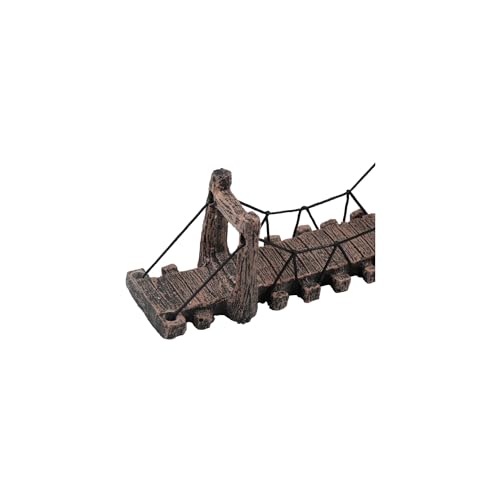 Aquarium Fish Tank Decoration, Resin Bridge Aquarium Ornament,Fish Tank Bridge Landscape Decor,Shrimps Hideout Bridge Tank Turtle Climbing Platform