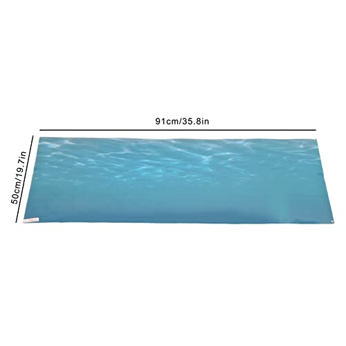 HEEPDD Aquarium Background 91x50 CM PVC Self-Adhesive Wallpaper Sea Pattern 3D Effect Ocean Scene for Fish Tank Decor Upgrade Standard 20-30 Gallon Aquariums