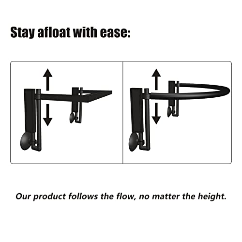HOZOE Aquarium Floating Plant Corral, Intercepting Floating Plants from Filters and Heaters, Adjustable Height with Water Level, Can Be Used to Framed and Frameless Aquariums. (Combo Pack).