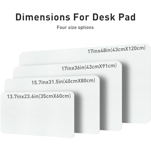Aothia Leather Desk Pad Protector, Large Mouse Pad, Office Mat, Non-Slip PU Leather Blotter, Laptop Desk Pad, Waterproof Writing Pad for Office and Home (Barely Grey, 23.6" x 13.7") - color: Barely Grey, size: 23.6" x 13.7"