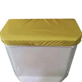 Madeals Toilet Tank Lid Cover Fabric Cover for A Lid Toilet Tank Gold - color: Gold