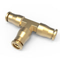 RETRUE 21838 Air Line Fittings Union Tee 1/4" T-Fitting Pneumatic Air Suspension Fittings, Brass