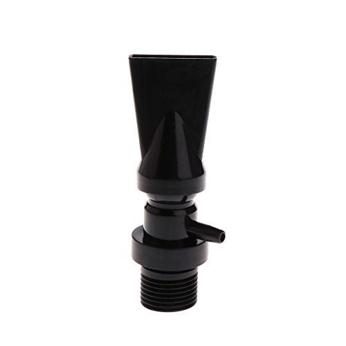Outlet Nozzle, Aquarium Tanks Outlet Water Outflow Pipe Connector Filter Accessories Duckbill Nozzle Rotatable - Black