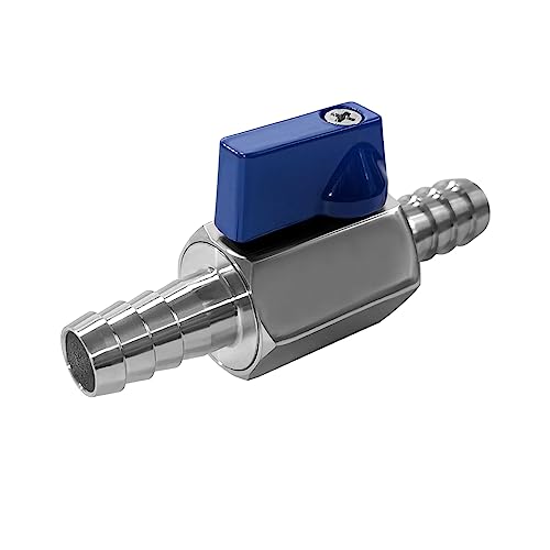 Beduan 3/4” Hose ID Barb Ball Valve 304 Stainless Steel Mini Shut Off Valve for Water Gas Fuel Drip Irrigation and Aquariums - size: 3/4" Hose Barb
