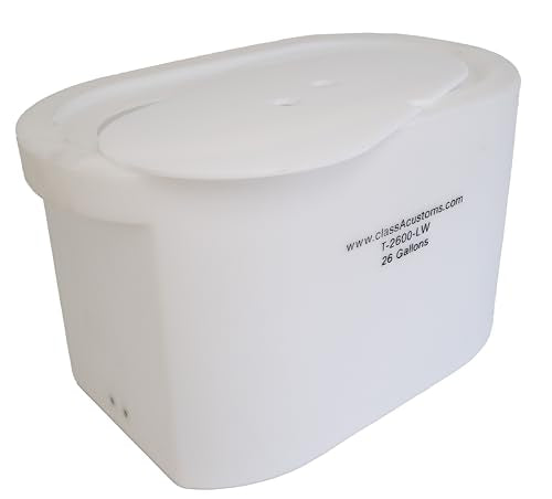 Marine T-2600-LW 26 Gallon Livewell/Baitwell for Live Fishing Bait, and Keeping Caught Fish Alive. Use on Fishing Boat, Pontoon Boat, Piers, and Fishing Docks, and for Shore Fishing.