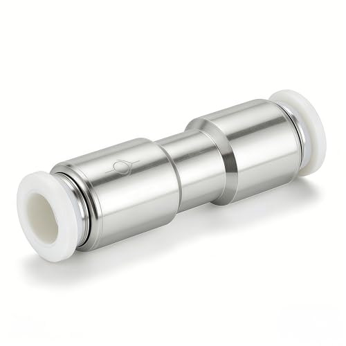 Pneumatic Push to Connect Fitting Check Valve 10mm Tube OD One-way Valve Pack of 2 - size: 10mm OD