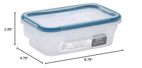 Snapware Plastic Total Solutions (5-Pack, 3 Cup) Food Storage Containers Set, Airtight & Leakproof Plastic Locking BPA-Free Lids Tupperware, Freezer Dishwasher Microwave Safe - size: 5 Pack, style: 3 Cup