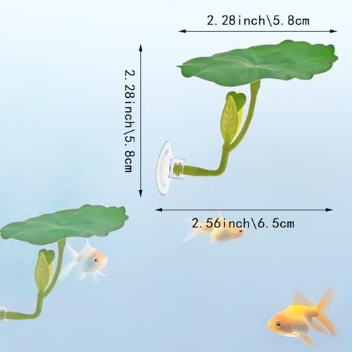 6Pcs Betta Fish Leaf Hammock, Soft Plastic Aquarium Plants, Resting Spot for Betta Fish Tank, Ideal for Sleeping, Resting, Hiding & Playing