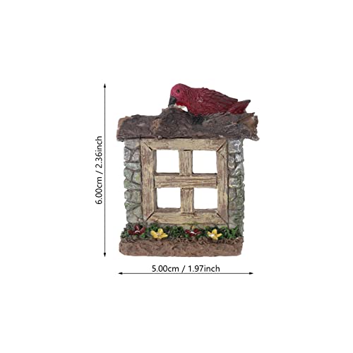Fish Tank Succulent Flower Pot 4-Pack Miniature Garden Ornaments Aquarium DIY Landscaping Accessories 2.36X1.96X0.78 Inch for Home Office Decoration