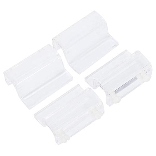 4Pcs Glass Cover Acrylic Clip Holder Support Clamp, Acrylic Glass Cover Clamp for Aquarium Fish Tank High Transparency Durable Stable Holder Set