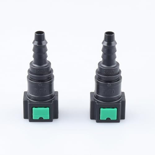 AC PERFORMANCE Fuel Quick Connector Female 5/16" Tube to Male 5/16" Barb for Rubber Hose, Pack of 2 - color: Straight - Fit for Rubber Hose, size: 5/16" - 2PCS