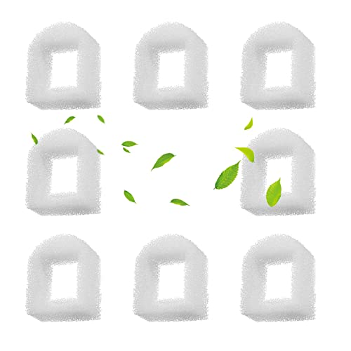 Cat Water Fountain Foam Filters, Compatible with Multiple Pet Fountain Dispenser Sponge Filters (8 Pcs) - size: 8 Pcs