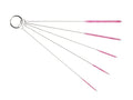 10" Tube Brush Set - 5-Pack Small Airbrush Cleaner Pink | Multi-diameter detailed nylon bristles, Snag-free flexible metal wire, Ideal for cleaning craft guns pipes and small vials - color: Pink, size: Small 5 Pack (2mm 3mm 4mm 5mm 6mm)