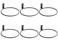Plant Holder Ring 8 Inch Wall Mounted, 6 Pack Flower Pot Hangers Metal Plant Stand Hanging Bracket Basket Hooks - size: 8 inch-6 Pack