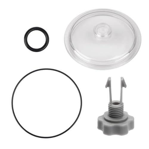 SF15110 Pool Leaf Trap Cover Lid with O-Rings and Valve, Fits Intex 11823, SF80110-2, SF80110-1, ECO15110-2 Models, 12 Inch Sand Filter Pump Replacement Parts