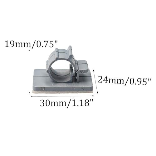 15PCS 3/8 Inch RO Tubing Holder Clips for Water Line, Self-Adhesive Cable Management Mounts for Water Filter and Under Sink Organization - size: 3/8 Inch