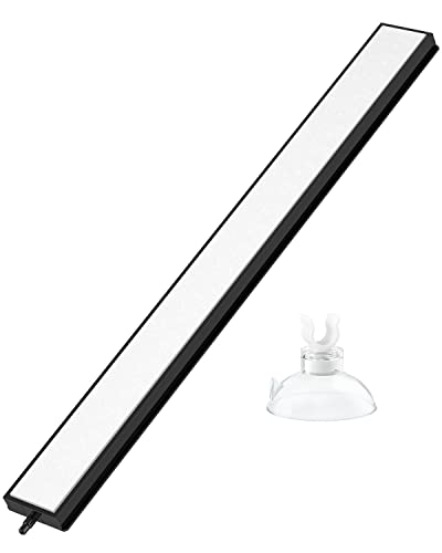 Pawfly Aquarium 12 Inch Air Stone Bar Bubble Diffuser Release Tool with Suction Cup Clip Accessory for Air Pumps DWC Systems Fish Tanks and Small Garden Ponds - size: White