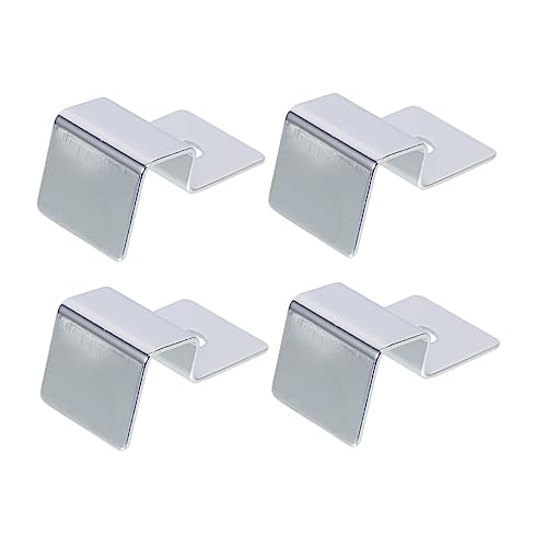 4pcs Stainless Steel Aquarium Lid Holders Sturdy Glass Cover Brackets for Fish Tanks for Open Aquariums Turtle Tanks and Practical Support Clips for