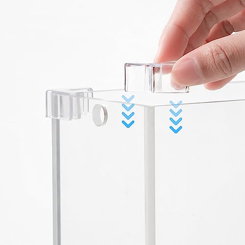4PCS Fish Edges Protector Clear Fish Tools Clear Aquarium Fish Glass Cover Protector Easy Install - 6mm - size: 6mm