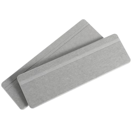 Cabilock 2pcs Quick-Drying Wash Mats for Bathroom Diatomite Mat Non-Slip Soap Holder - color: Grey