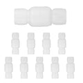 (Pack of 10) EFIELD 3/4 Inch PVC Inline Check Valve, Schedule 40, Solvent Connections, PVC Spring Check Valve,(PVC048-5-10PCS) - size: 0.75 Inch