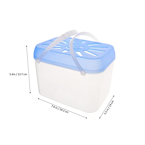 Large Portable Transparent Fish .48 Inch Plastic Aquarium Small Pet Nest for Home Office Restaurant Decoration