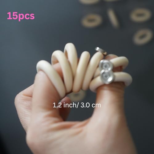 15-Pack Magnetic Air Plant Holders, Breathable Wire Tillandsia Hangers for Fridge & Metal Wall, Modern Miniature Plant Display Rings for DIY Fairy Gardens and Home Decor (1.2 Inch) - size: 1.2 Inch