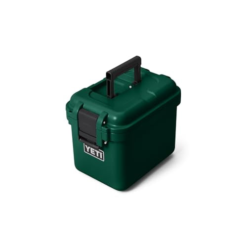 YETI LoadOut GoBox Collection, Divided Waterproof Cargo Case, Dry Box, Camera Case, Fishing Tackle Box - color: Black Forest Green, size: GoBox 15