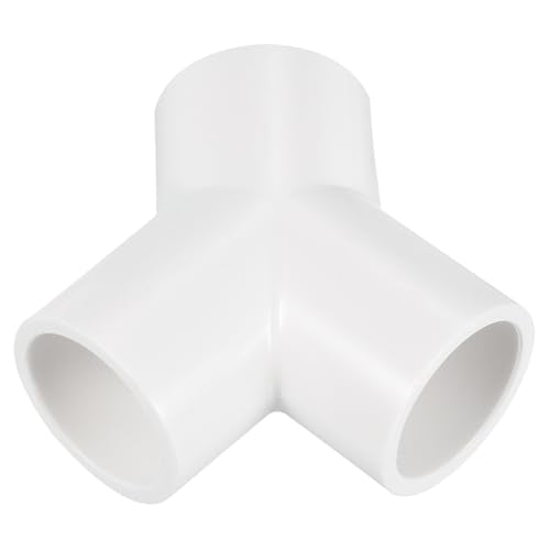 YOKIVE 1 Pcs PVC Pipe Fittings 3 Way Y-Shape Water Tube Elbow Pipe Connectors Adapters, Great for Home Drainage System, Garden Irrigation, Pool (White, 20mm)