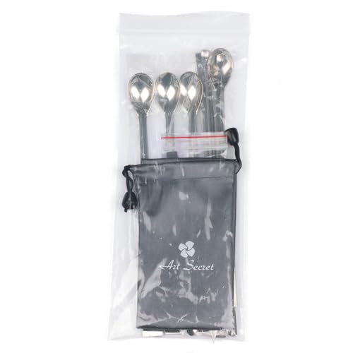 15PCS Stainless Steel Micro Scoop Set, 22cm Lab Sampling Spoon