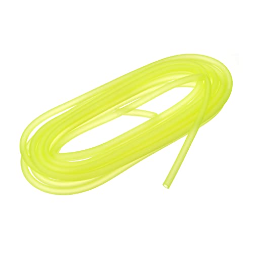 uxcell Aquarium Airline Tubing Hose 5/32" ID 15/64" OD 1Pcs 13.12 Ft Silicone Flexible Airline Tubing for Fish Tank, Terrariums, and Hydroponics, Yellow - color: Yellow