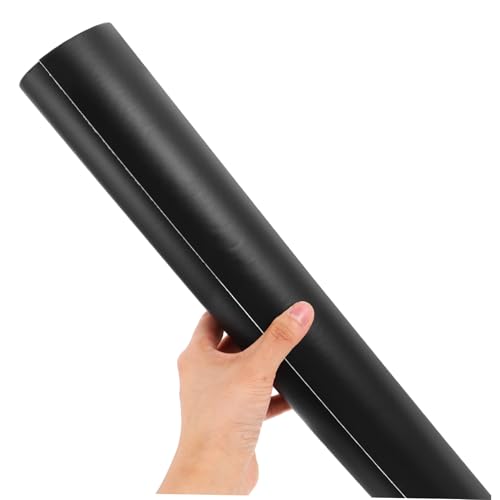 HANABASS Aquarium Background Sticker Self Adhesive Fish Tank Wallpaper Roll Durable PVC Cling Decor for Underwater Scenery Water Resistant and Easy Application - color: Black
