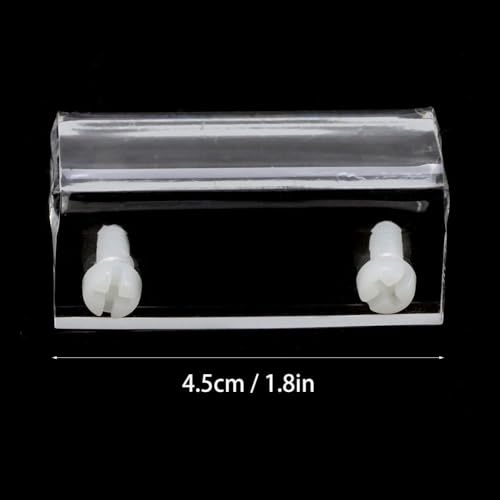 4Pcs Transparent Acrylic Glass Cover Holder Clamps – for Aquarium Fish Tank 6-12mm Thickness, Bracket Support for Lamp Frame & Filter Equipment