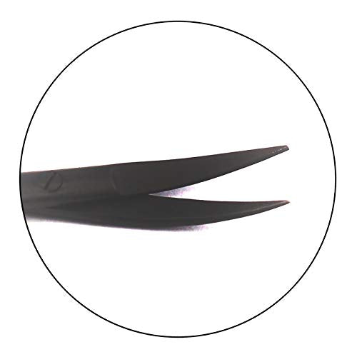 G.S Professional Stainless Steel Aquarium Aquascaping Spring Scissors Curved 4.5 Inch