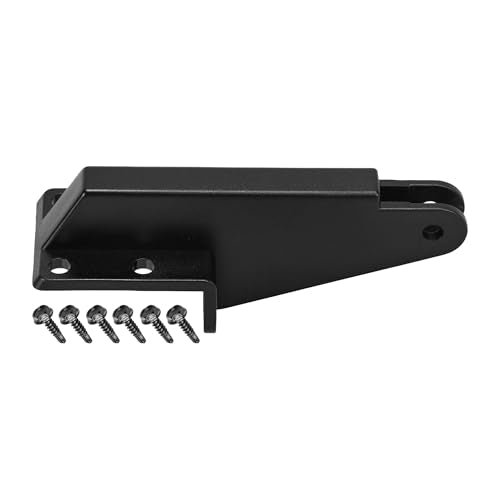 Screen Door Closer Bracket, ABS Storm Hardware Replacement, Post Jamb Bracket, Repair Kits for Screen/Storm Door Closers, Black - color: BLACK- 1 PACK