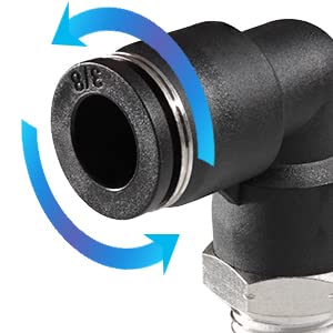 3/8 Air hose fittings, Air fittings Male Elbow 3/8 Inch Tube OD x 1/2 NPT Thread Push to Connect Fitting, PL-3/8-N4 (Pack of 10) (3/8-1/2) - size: OD 3/8 - NPT 1/2