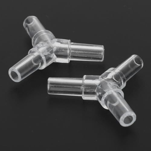 30Pcs 4mm Transparent PVC Air Tubing Splitter Kit - L Shape 3 Way 4 Way Connector for Aquarium Air Pump Accessories(3 Way Adapter) - style: 3 Way Adapter