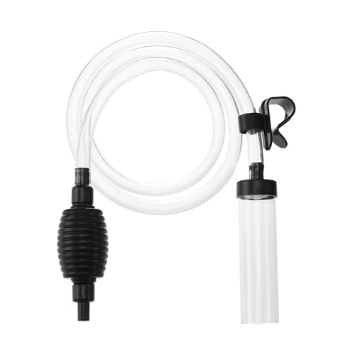 4.3ft Fish Tank Cleaner Aquarium Siphon Gravel Vacuum for Aquarium Fish Tank Changing Water Cleaning Gravel and & Sand - size: 4.3ft