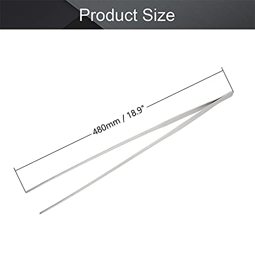 Utoolmart Aquarium Plant Tweezer, Stainless Steel Straight Tweezer, 48cm, For Fish Tank Plant Aquascape Tools, Feeding Tongs, 1 Pcs - color: 1pcs, size: 48cm Straight