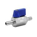 Stainless Steel 1/4" Mini Ball Valve Shut Off Valve 1/4" Hose Barb - size: 1/4" Hose Barb, style: Pack of 1