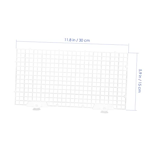 Yardwe 1set Fish Tank Bottom Divider Plate Isolation Grid Cups Semi-Transparent Aquarium Separation Board for Breeding and Water Circulation