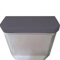 Madeals Velvet Toilet Tank Lid Cover Fabric Cover for A Lid Toilet Tank Dark Gray - color: Dark Gray