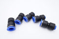 Push to Connect Fitting 1/2" Tube OD x 1/4" Tube OD Reducer, Pneumatic Air Water Straight Union Two Way Connector/Coupler (Pack of 5) - size: 1/2 inch - 1/4 inch