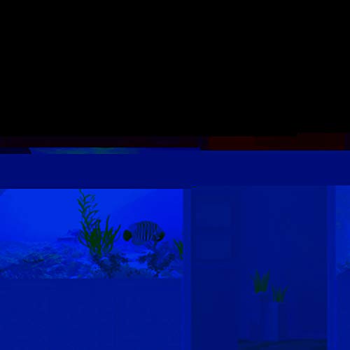 GLOGLOW Aquarium Poster, 3D Effect Underwater Background Sticker Thicken PVC Adhesive Static Cling Backdrop Fish Decorative Paper(76×46cm) - size: 76×46cm