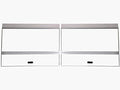 H2Pro 36" Glass Canopy, 2PCS Set Compatible with Seapora & Deep Blue 40gal Breeder (16.93 x 16.54 x 0.16in)