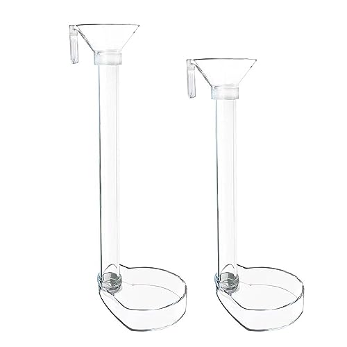 Shrimp Feeding Dish Set, Aquarium Fish Feeder Tube Kit Clear Shrimp Tube with Brush for Fish Tank